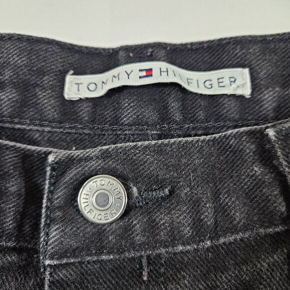 Tommy Hilfiger Jeans Women's 16 Black Denim Triple T Freedom Y2K - Picture 3 of 6